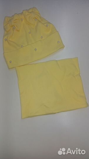 Комплект шапка и снуд