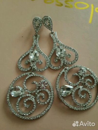 Продам свадебные серьги