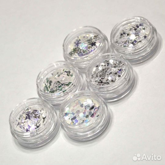 Блестки «Фигурные» лазерные, набор