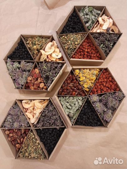 Набор для чая из 6 видов трав и ягод