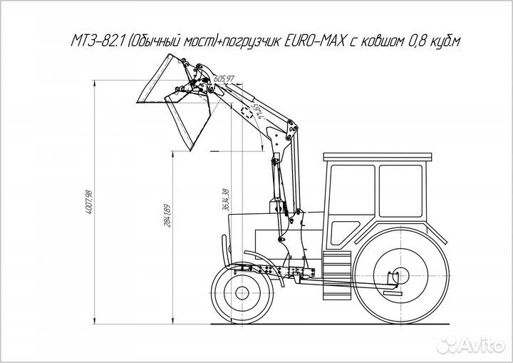 Погрузчик фронтальный на мтз euromax