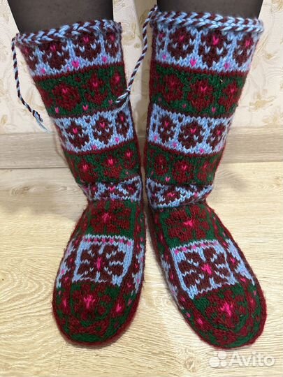 Вязанные носки