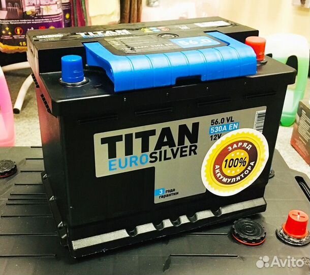 Аккумулятор автомобильный titan