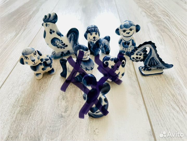 Фигурки гжель