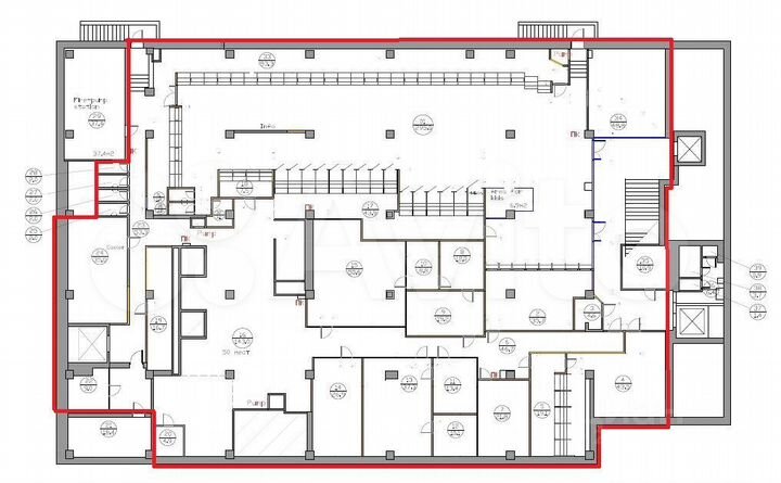 Торговля, общепит, ПСН Калужская пл., 1к2 (1853.7