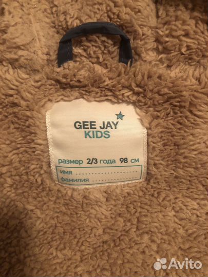 Куртка парка 2-3 года для мальчика gee gay