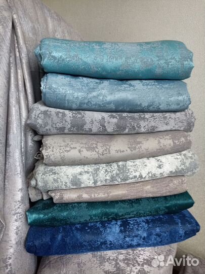 Шторы новые, готовые, высота разная