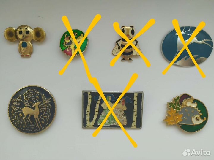 Значки 50+ шт Чебурашка, Олимпиада, Ленин СССР