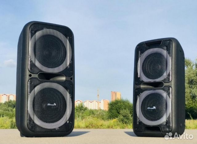 Мощная беспроводная караоке Bluetooth колонка