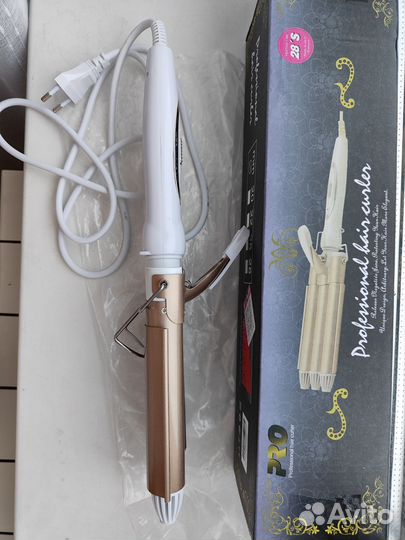 Плойка щипцы трехволновая