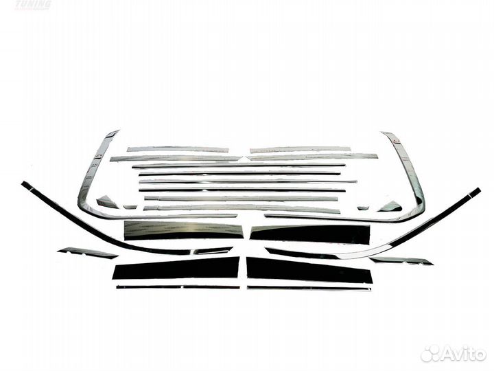 Молдинги отсечки окон Toyota Land Cruiser 200 P061