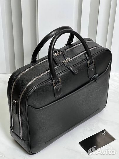 Портфель montblanc с двумф большими отделами