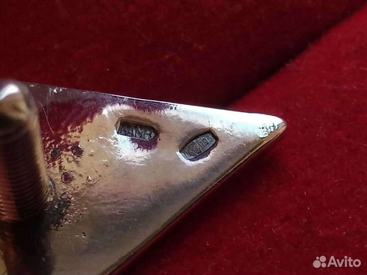 Знак, значок серебро 925. Спартак. Футбольный клуб