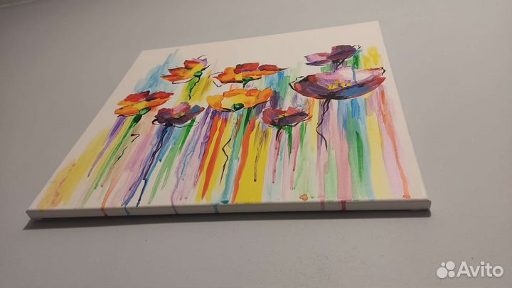 Картина акрилом на холсте