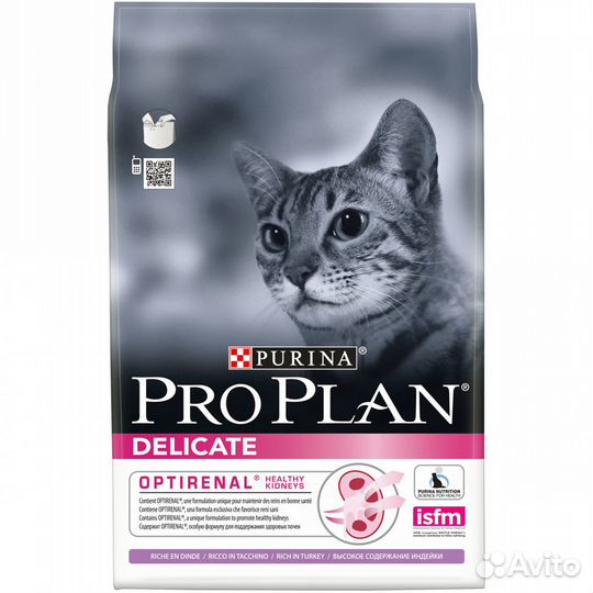 Корм д/кошек проплан ProPlan Delicate индейка 10кг