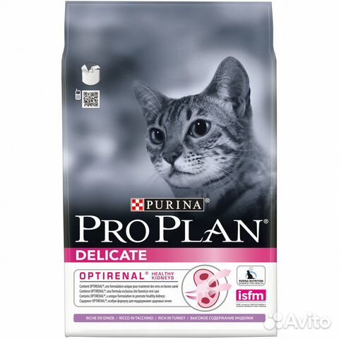Корм д/кошек проплан ProPlan Delicate индейка 10кг