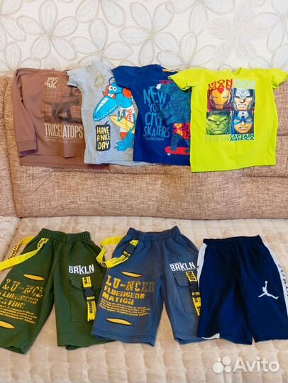 Большой пакет одежды для мальчика р. 116-128