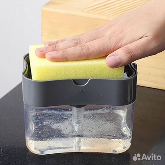Диспенсер для мыла с губкой