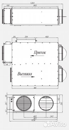 Приточно-вытяжная установка Климат 038