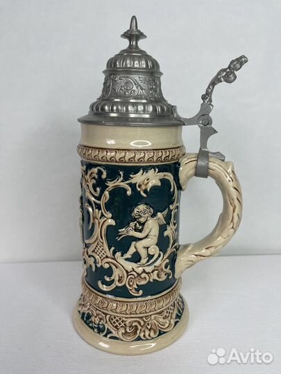 Антикварная пивная кружка Густав Тинвибель