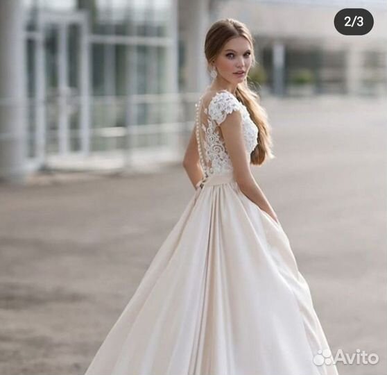 Свадебное платье бу дизайнерское