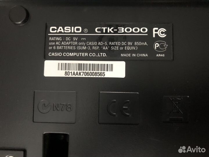 Синтезатор casio ctk 3000