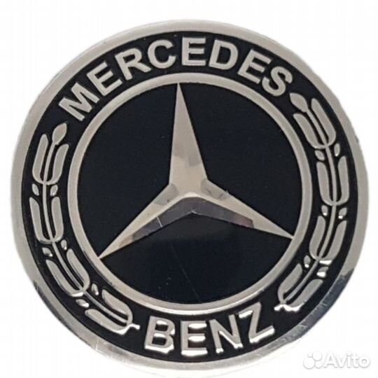 Наклейки на колпаки для Mercedes 4шт 56мм