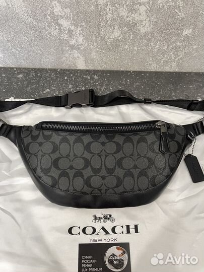 Сумка - бананка мужская поясная Coach