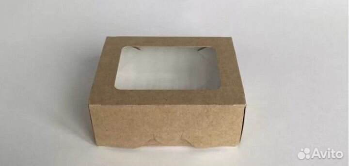 Самосборные коробки с окном