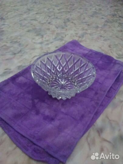 Хрустальная ваза.стопки блюдо