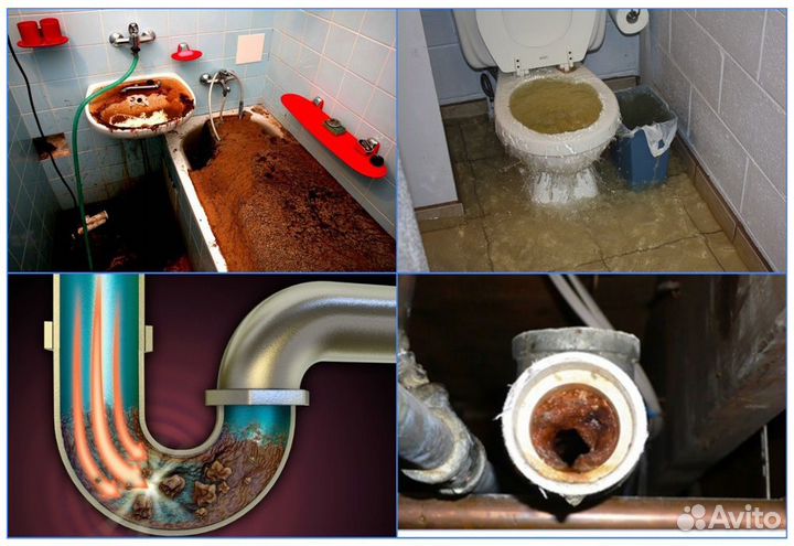 Устранение сложных засоров Чистка канализации
