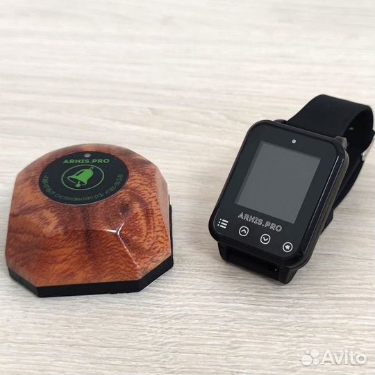 Кнопка вызова официанта Бургер с часами Элит