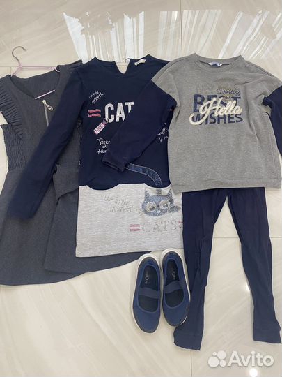 Пакет вещей на девочку рост 134 140, цена за все