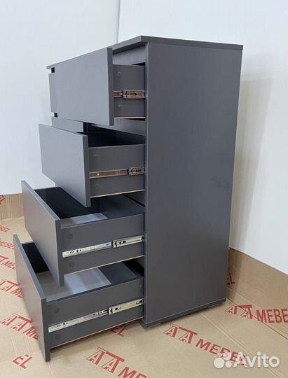 Комод графит новый, аналог IKEA