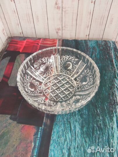 Конфетница/салатник хрусталь СССР