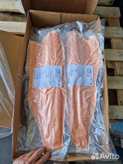 Филе лосося, замороженное