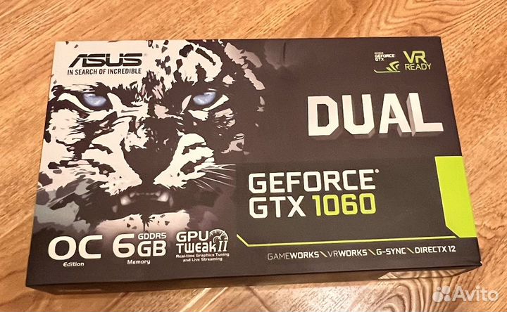 Asus Dual GeForce GTX 1060 OC 6Gb