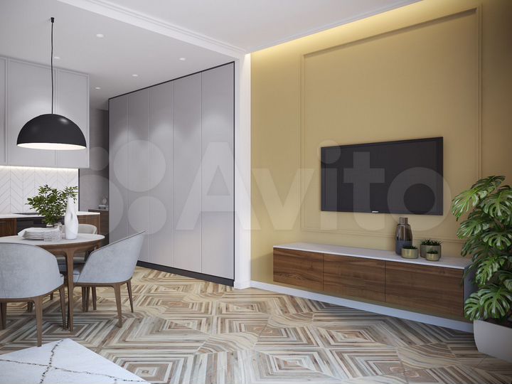 2-к. апартаменты, 63,4 м², 3/11 эт.