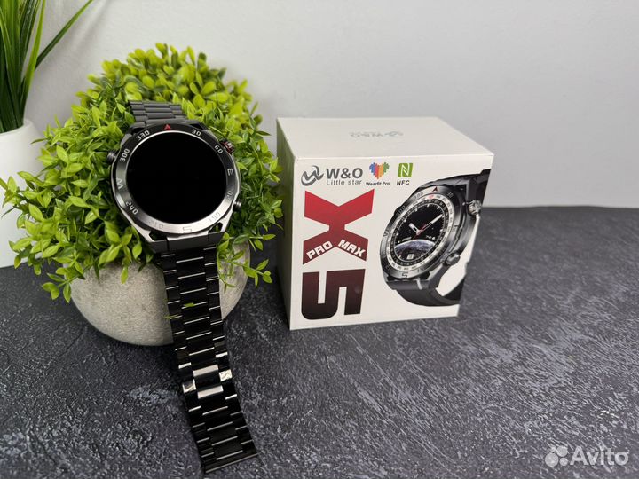 Смарт часы мужские классические x5 SMART watch