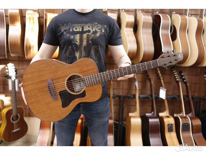 Caraya P304111 акустическая гитара трэвел с чехлом