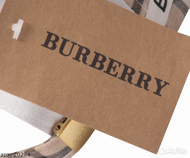 Кепка burberry белая