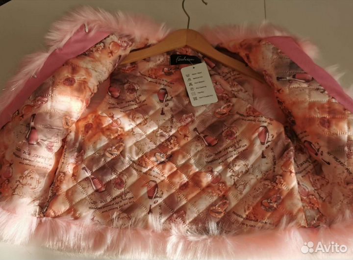 Новый жилет из искусственного меха для девочки 7-8