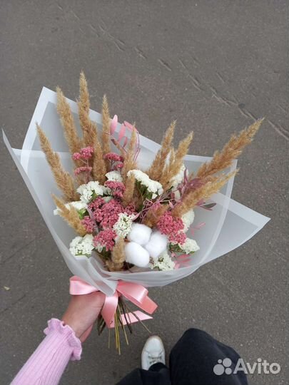 Букеты из сухоцветов/цветы/декор/подарок