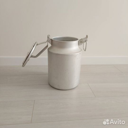 Бидон алюминиевый 10 л новый с защёлкой СССР