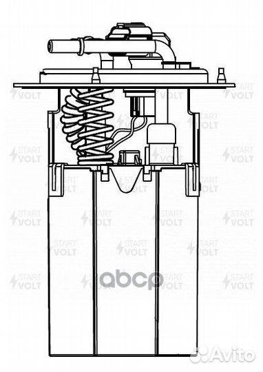 Модуль топливного насоса для а/м KIA Spectra (04)