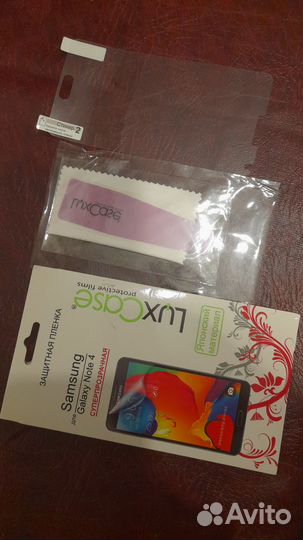Защитная плёнка на Samsung galaxy note 4