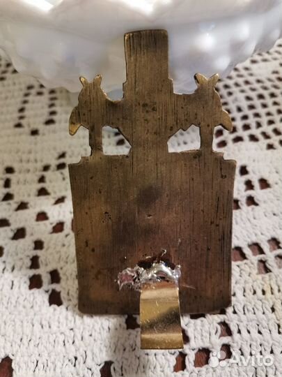 Икона Скорбящей пр эмали металлопластика