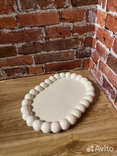 Поднос гипсовый декоративный