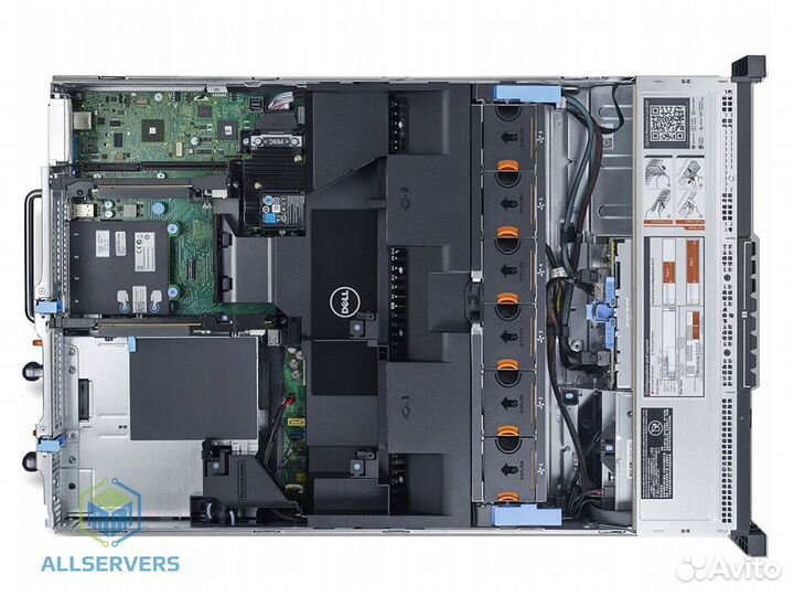 Сервер dell R730 H730 8*sff 2xE5-2697Av4 32GB