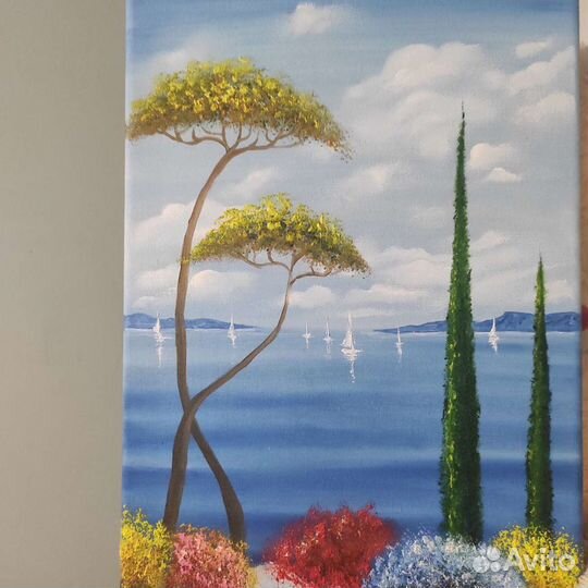 Картина маслом на холсте 25*35 ручная работа
